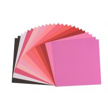 Papier Cartonné Valentin - 30,5 X 30,5 Cm - 216 G - 12 Couleurs - Texturé - Florence - 60 Feuilles Scrapbooking