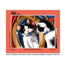 Canevas Antique Miroir Mon Beau Miroir 40x50cm - SEG