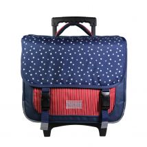 Cartable À Roulettes 38 Cm Phileas Bleu Usa - Bagtrotter - Bagtrotter