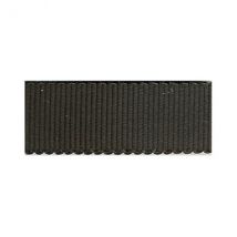 Disquette 16m Gros Grain Petersham Gris Noir - MyMercerie