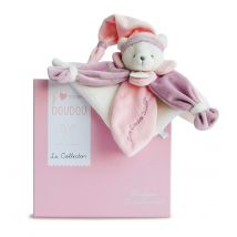 Doudou Collector Ours Rose - Doudou et Compagnie