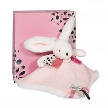 Happy Blush Doudou Pompon Rose - Doudou et Compagnie