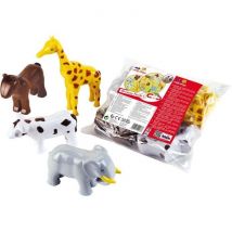Animaux Magnétiques - 0071 - 4 Grands Animaux Funny Puzzle, Sachet - 16 Pieces - Des 12 Mois - Klein