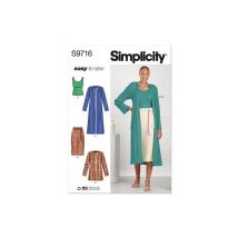 Patron Simplicity 9716 - Haut En Tricot Du 32 Au 48 Fr Taille N°fr 40-48