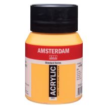 Peinture Acrylique - Jaune D'Or - 253 - Amsterdam - Pot De 500ml