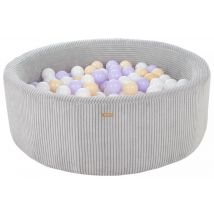 Piscine À Balles 300 Balles 90 Cm Violet, Cappuccino - Velinda