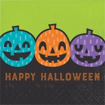 16 Serviettes Bande De Citrouilles - CREATIVE PARTY