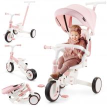 Tricycle Bébé Évolutif - Hypermotion - Siège Pivotant 360°, Vélo Enfant, Draisienne Roue Eva Pliable