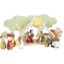 Figurine À Jouer - Omm Design - Set De Jeu Crèche De Noël - Bois