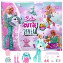 -calendrier De L'Avent Cutie Reveal-1 poupée Et 24 surprises Hjx76 - Barbie