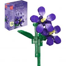 Kit De Construction De Fleurs Artificielles Violettes - Mould King