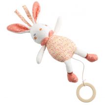 Mini Musical En Velours Blanc - Sauthon