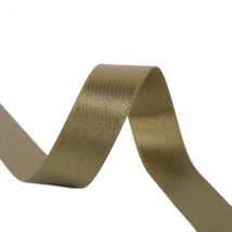 Bobine 40m Ruban Satin Double Face Fabriqué En France Kaki - My mercerie