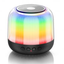 Enceinte Bluetooth Led Rgb Tws Basses Puissantes Autonomie Longue Portative Noir Yonis - Yonis