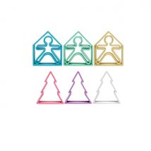 Personnages + Maisons + Arbres En Silicone X 3 - Oli & Carol