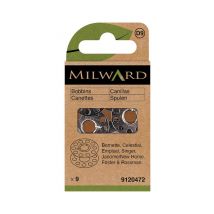 Lot De 9 Canettes Milward Pour Bernette, Celestial, Empisal, Frister & Rossman, Janome/new Home Et Singer Gris