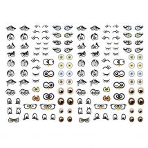 376 Gommettes Adhésives - Yeux - Graine Creative