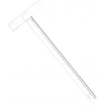 Té Fixe 1 Biseau Gradué 1 Bord Anti-tache 50 Cm - Graph'IT