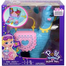 Coffret Polly Pocket Lama Soiree Pyjama + 2 Figurine + 25 Accessoires - Mattel - Hhx74 - Poupee - Polly Pocket