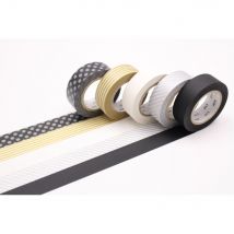 Masking Tape Boîte De 5 Motifs Assortis Gold/silver 2 - MT Masking Tape