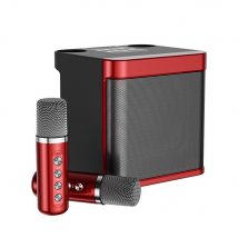 Microphone Bluetooth Karaoke Sans Fil Puissant Avec Réglages Audio Avancés Rouge Yonis - Yonis