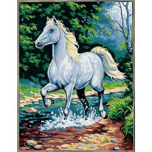 Canevas Pénélope Antique Cheval Blanc 50x65cm - Margot