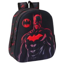 Sac À Dos Batman Red 3d 33 Cm Maternelle - Warner Bros