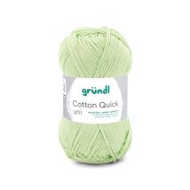 Fil À Tricoter Cotton Quick Uni - Gründl - Ppsc - Certifié Oeko-tex 164 Vert