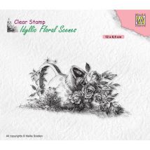 Tampon Transparent Jarre Avec Ses Roses Nellie Snellen - Nellie's Choice