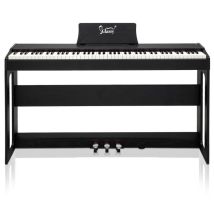 Lalaho - Gdp-104 - Piano Numérique - 88 Touches Pondérées Noir Bluetooth 3 Pédales