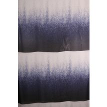 Tissu Panneau Satin Gianni Tessuti 80x140cm Aqua Sur Fond Gris - Craftine