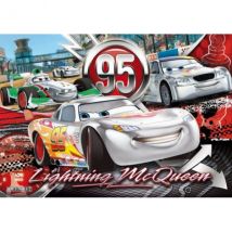 Puzzle Disney Cars Flash Mcqueen - 24 Pieces - Puzzle Super Color Maxi - Clementoni - 24442 - Clementoni
