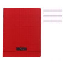 Cahier - 17x22(cm) - Grands Carreaux - 192 Pages - Couverture En Polypro - Sans Spirale - Clairefontaine - Calligraphe