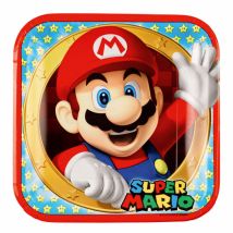 8 Assiettes Mario Party - RIETHMULLER
