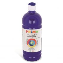 Lot De 6 Flacons Peinture Acrylique 1000 Ml Bouchon Flux Control Bleu Outremer 500 Primo - Primo