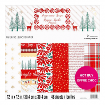 Bloc De 48 Feuilles Recto Peppermint Stripe Craft Smith - Craft smith