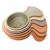 Jouet De Bain - Tasses À Empiler En Paille De Blé - Magni