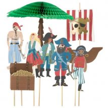 7 Cake Toppers - Golden Pirate - Meri Meri
