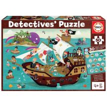 50pcs Detective Puzzle Bateau Pirate - Educa Borras