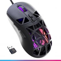 Souris Gaming Filaire Oniverse - 12 800 Dpi, 1 000 Hz - 7 Boutons Programmables - Kryo Black