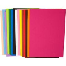 Lot De Papier Mousse Eva - Couleurs Assorties - 21 X 30 Cm - 30 Pcs - CC Hobby