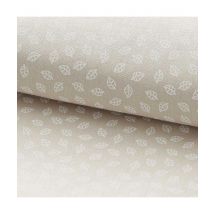 Tissu Coton Telma Taupe Clair/blanc Multicolore Vendu Au Mètre - Distrifil