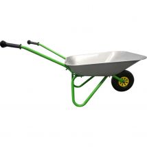 Brouette En Métal, Argent Et Vert - Rolly Toys