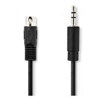 Nedis Câble Audio Din 5 Broches Mâle Vers Jack 3,5 Mm Mâle 1m Noir