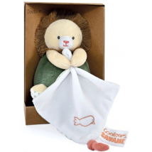 Peluche Lion Beige Avec Doudou Mouchoir - Doudou et Compagnie