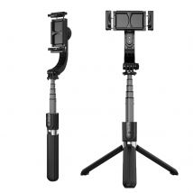 Perche Stabilisateur Smartphone Avec Trépied Intégré Télécommande Bluetooth Noir - Avizar