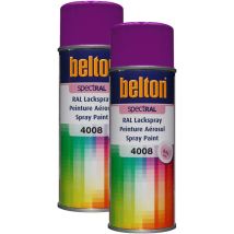 2 Bombes De Peinture Belton Spectral Ral4008 Violet De Sécurité 400ml