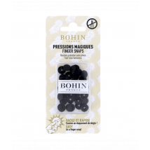 Pressions Magiques - Boîte De 8 Boutons Pression Sans Pince 9 Mm - Bohin Noir