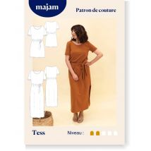Patron Robe - Tess - Taille 34 Au 48 - Majam