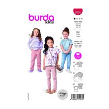 Patron Burda 9205 - Top Taille N°18mois-7ans